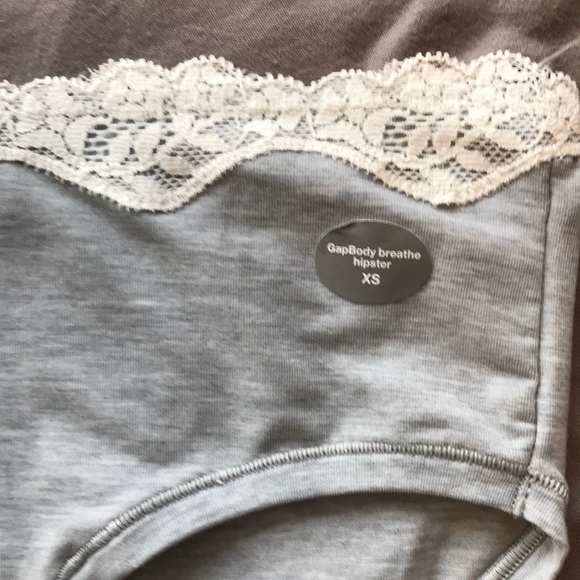NWT Gap Breathe Lace Trim Hipster XS $14.50 Grey - Picture 2 of 5